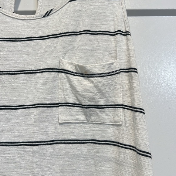 Papermoon White and Cream Tank Top Relaxed Fit size small. - Picture 3 of 7